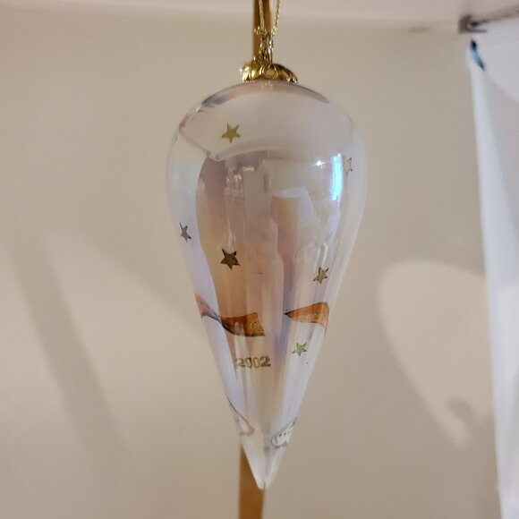 Vintage Li Bien Angel Glass Christmas Ornament Hand Painted 2002 - Picture 4 of 6